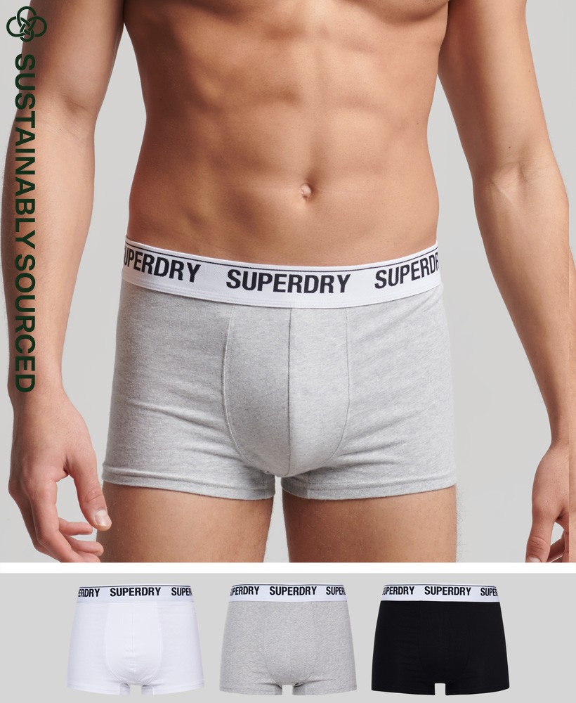 Superdry pánske boxerky Organic Cotton Trunk Multi Triple Pack | Trendové oblečenie zakúpite v marcplus.sk